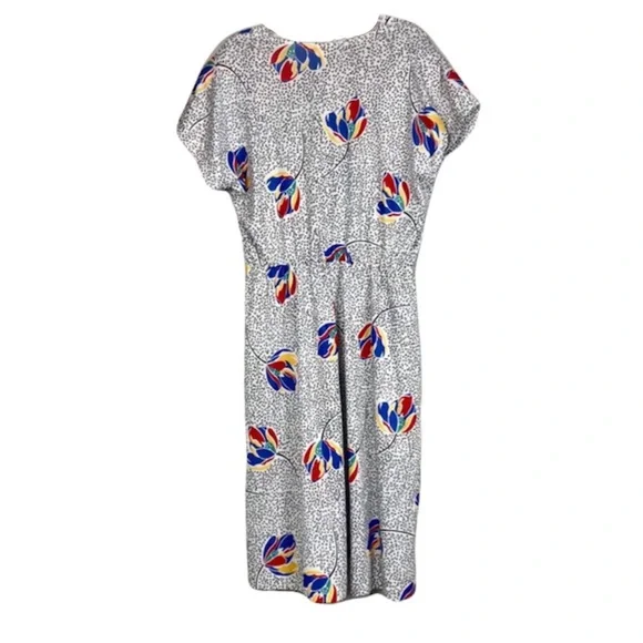 Vintage Chapter Two Crossover Front Multicolored Dress - Picture 2 of 11